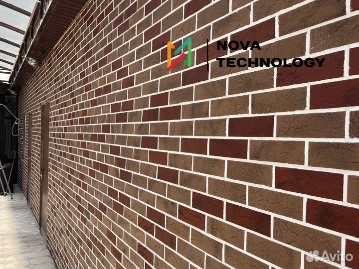 Гибкий кирпич на сетке