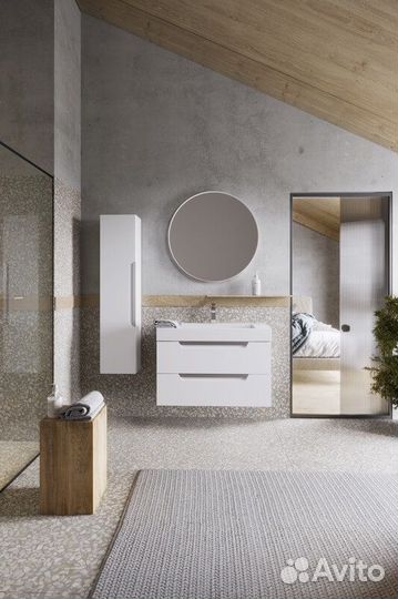 Шкаф-пенал Aqwella cub0503w Белый манчестер