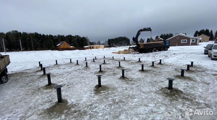 Винтовые сваи установка под ключ
