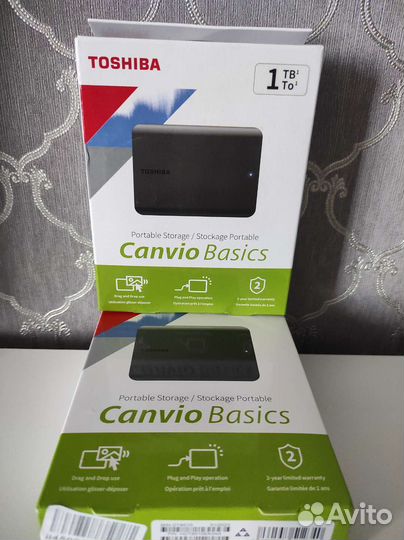 1 тб Внешний 2.5 hdd Toshiba Canvio Basics новый