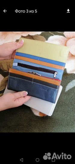 Женский кожаный кошелек