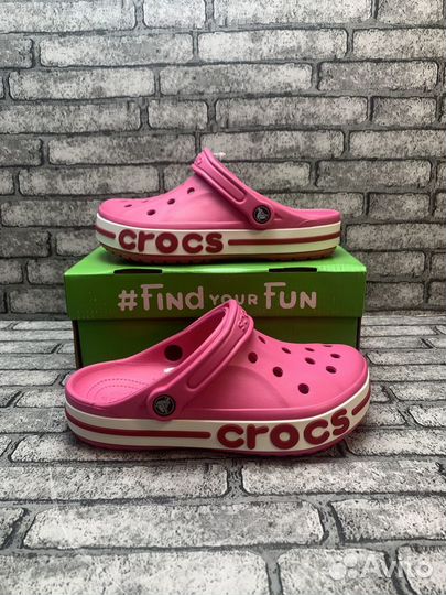 Женские Сабо Crocs Bayaband Clog Pink