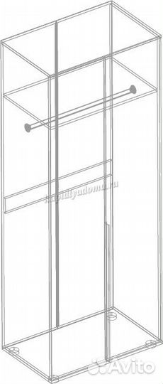 Шкаф 2ств. Стил для одежды