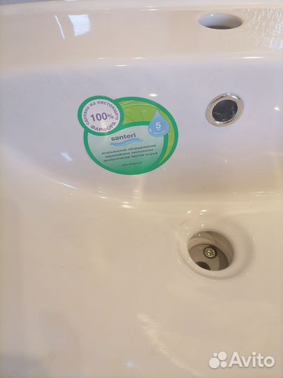 Раковина santeri виктория С переливом +пьедестал