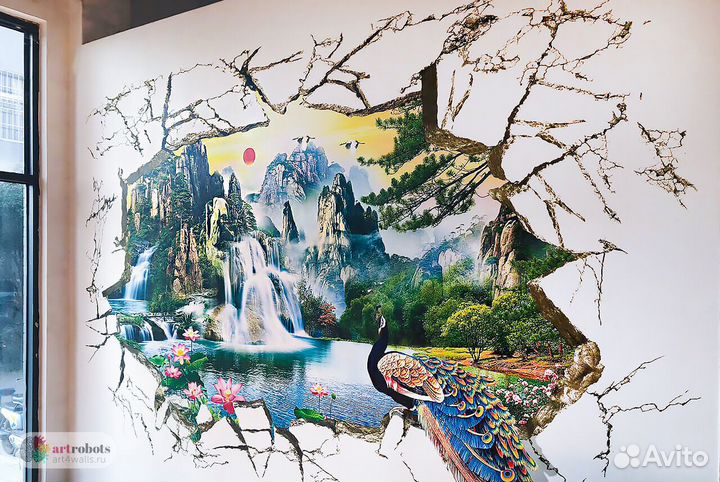 3D роспись стен