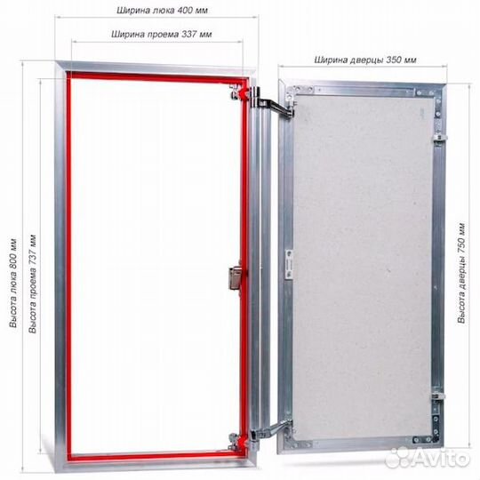 Ревизионный люк Практика Euroformat-R атr 40x80 р