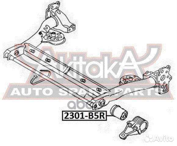 Сайлентблок балки задн. VAG audi A6 (4B/C5)