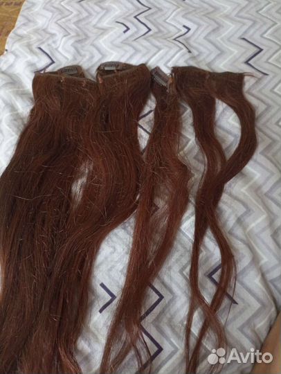 Волосы натуральные на трессе