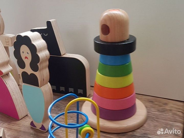 Деревянная пирамидка икеа и лабиринт