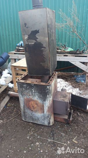 Печь для бани с баком