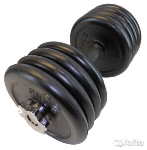 Гантели MB Barbell обрезиненные 2х17 кг