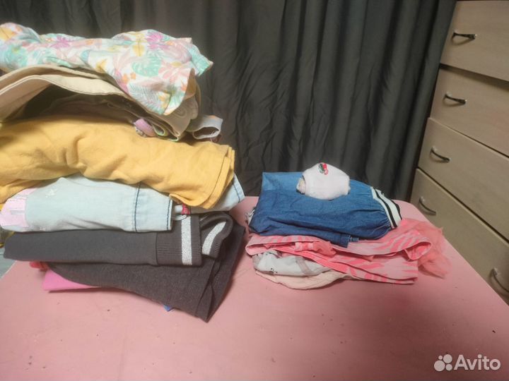 Большой пакет брендовых вещей для девочки 98 104