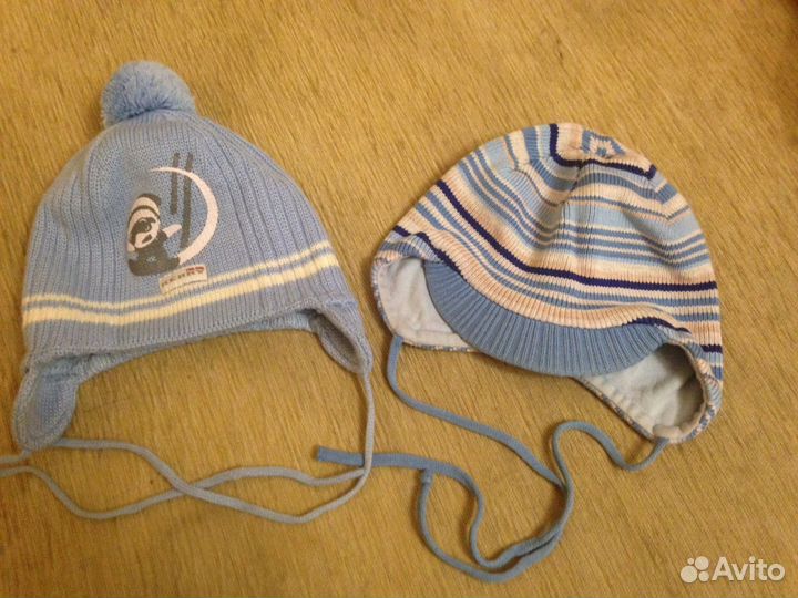 Шапки 46-48 на мальчика, краги