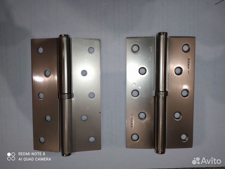 Петли дверные, антикор.-декоративные, 2 шт., левые