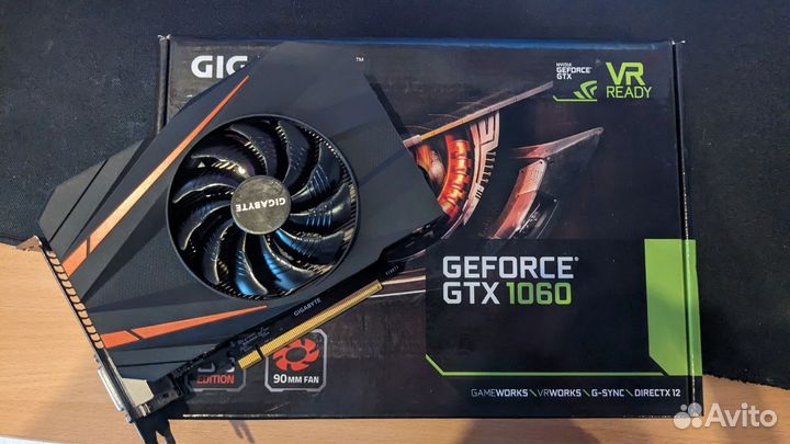 Видеокарта gigabyte nvidia GeForce GTX 1060 6Gb