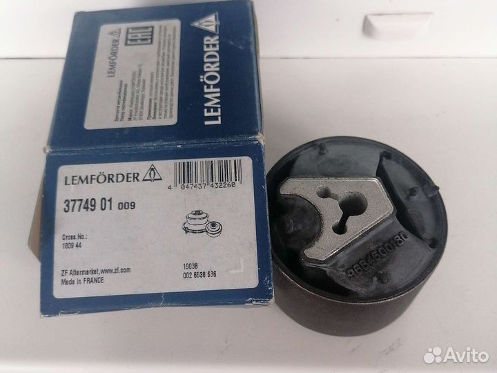 Сайленблок задней опоры двигателя Lemforder3774901