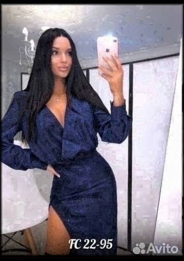 Платье с люрексом