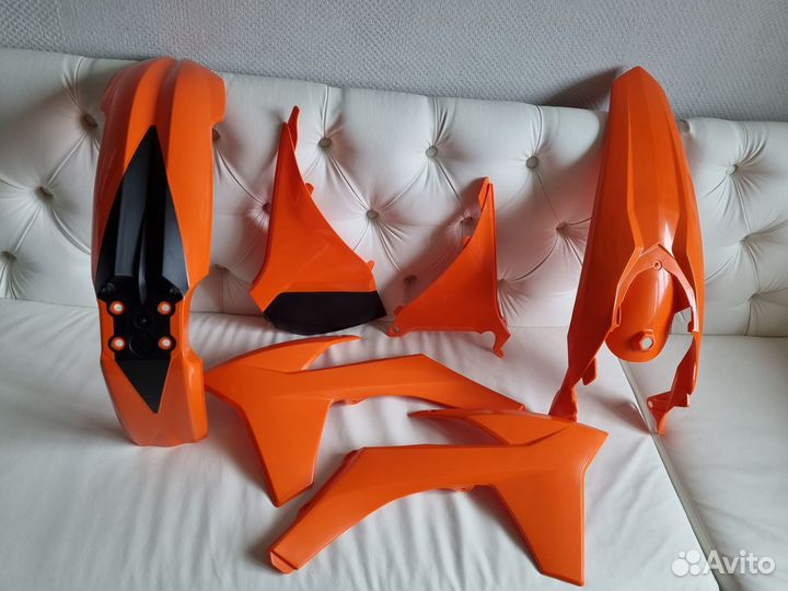 Пластик R-Tech KTM EXC 125-500 12-13 оранжевый