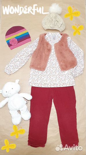 Рост 104 Пальто Orchestra, комплект модной одежды