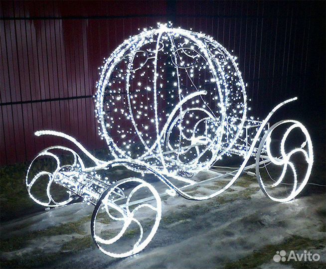 Уличные объемные новогодние световые фигуры