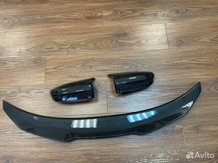 Спойлер задний + Зеркала карбон M Look BMW G15