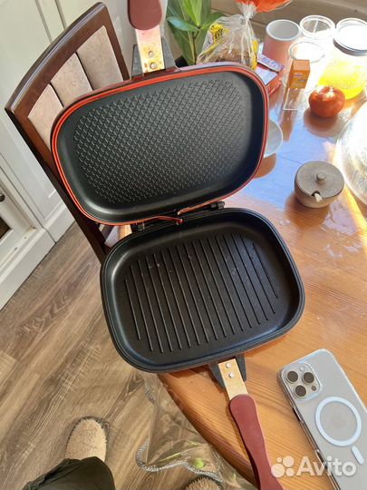 Скорода гриль двусторонняя leomax