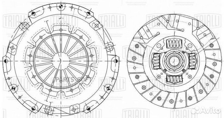 Trialli FR1109 Сцепление в сборе для а/м Mitsubish