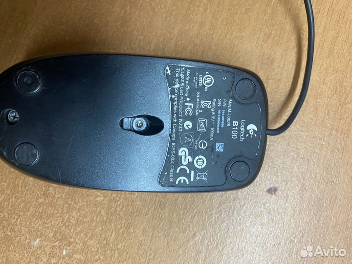 Мышка logitech B100