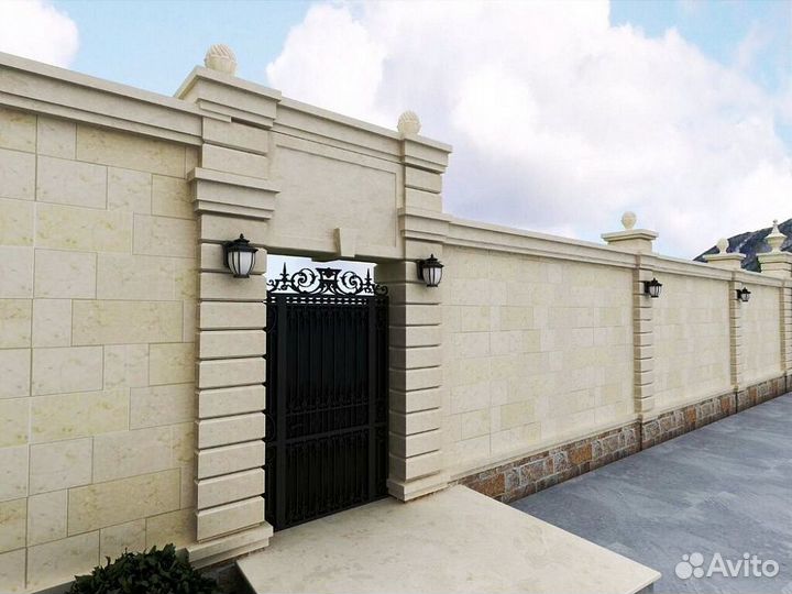 Облицовка дагестанским камнем