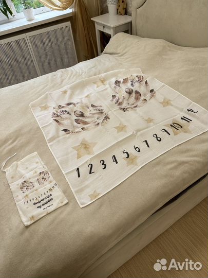 Муслиновая фотопелёнка для новорожденных, фотофон