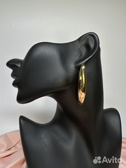 Серьги тренд капли длинные