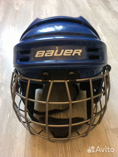 Хоккейный шлем синий Bauer детский