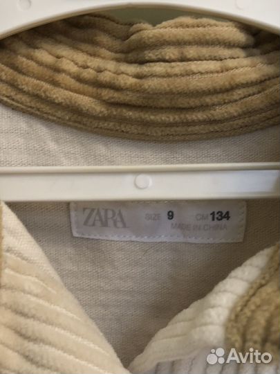 Рубашка Zara 134 (вельвет) для девочки