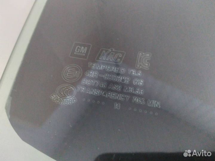 Стекло двери задней правой Opel Mokka 2012
