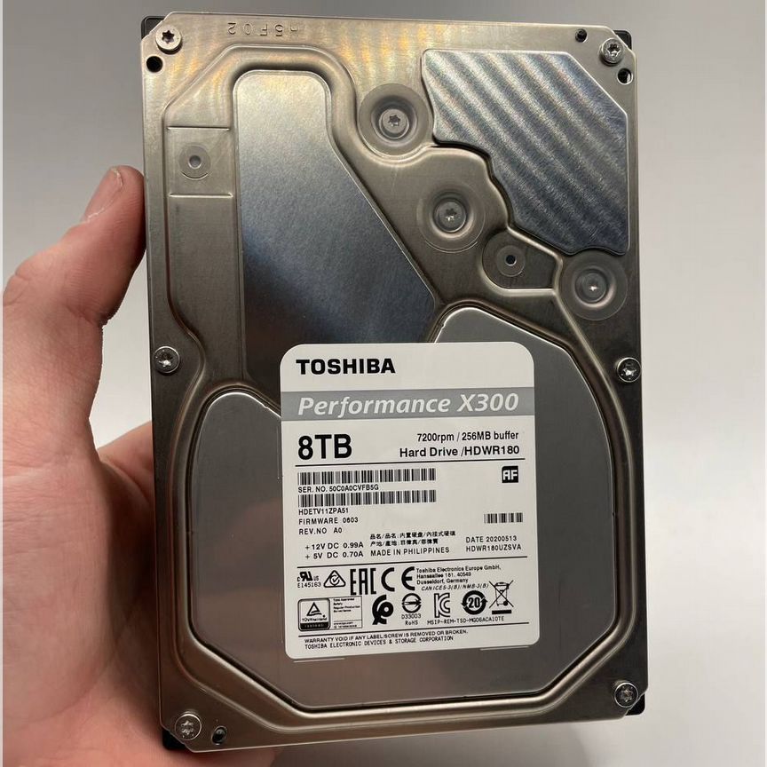 [HDWR180UZSVA] Жесткий Диск 8 Тб Toshiba X300