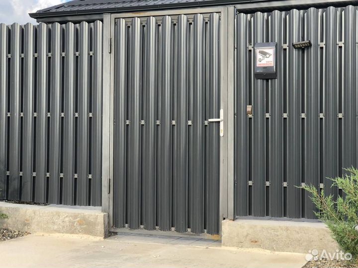 Калитка прямая из штакетника