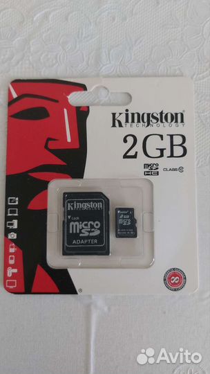 Карта памяти MicroSD 2gb Kingston