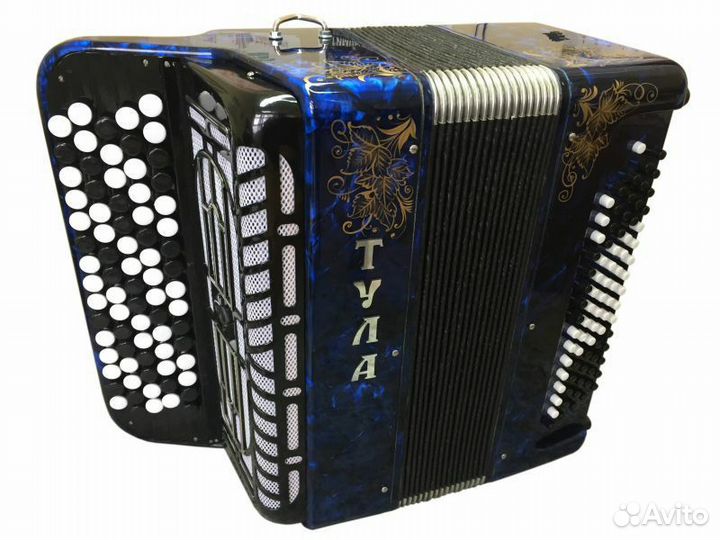 Новый Баян Тула 209, пятирядный, синий