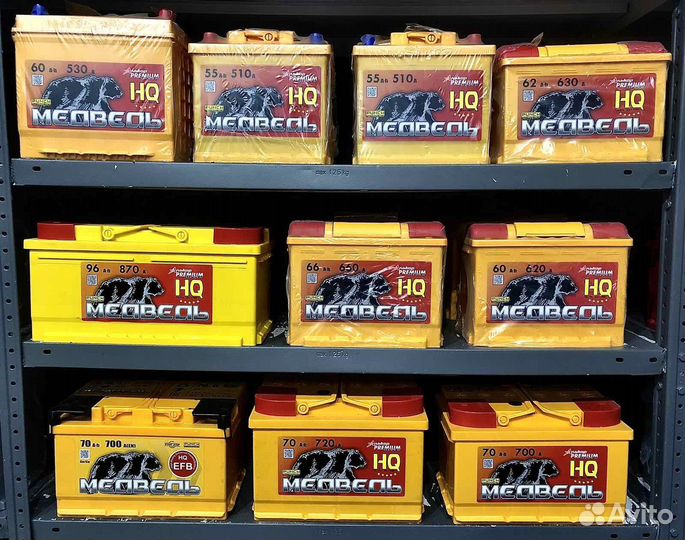 Аккумуляторы Медведь 3 Года гарантии