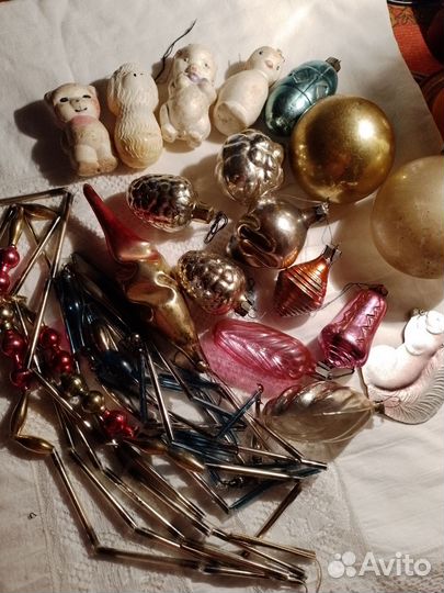 Елочные игрушки СССР одним лотом