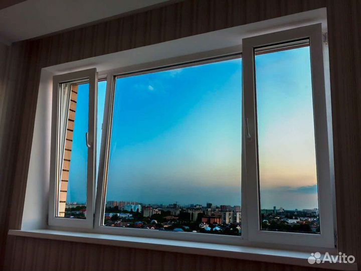 Ремонт окон, фурнитура Rehau RAL7164