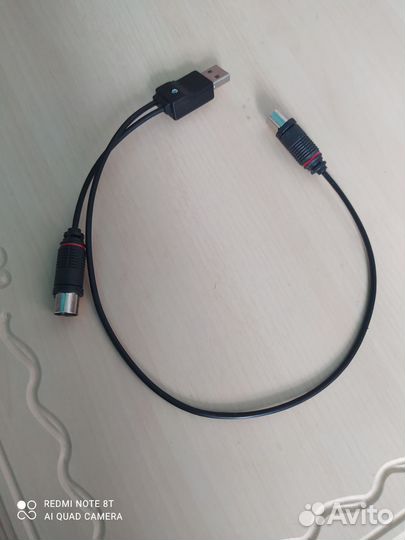 Антенный USB переходник и аудиокабель AV