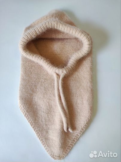 Капор капюшон женский из пуха норки