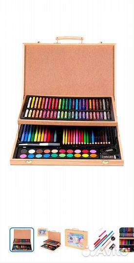 Набор чемодан для рисования 103 пр новый