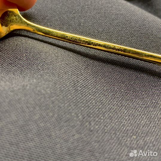 Чайные ложки япония, позолоченные