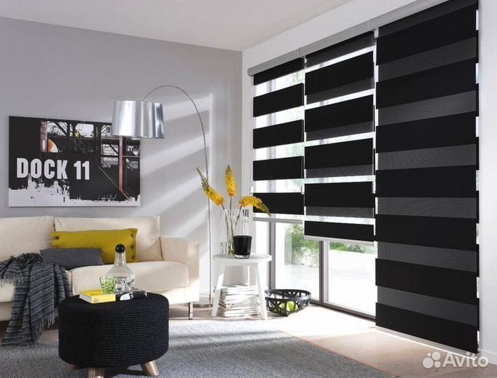 Рулонные шторы на заказ. Замер и установка