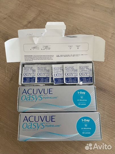 Линзы acuvue oasys 1 day -0,5 / 9.0