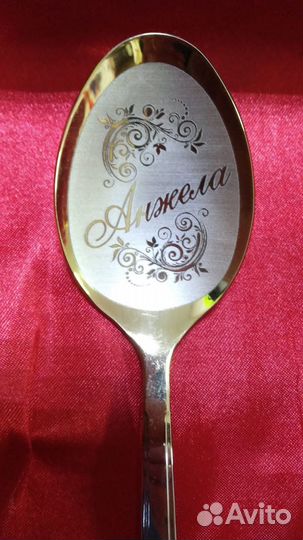 Анжела ложка Чайная с надписью именем Магазин