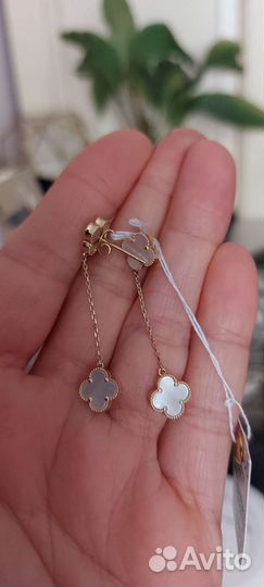 Серьги van cleef