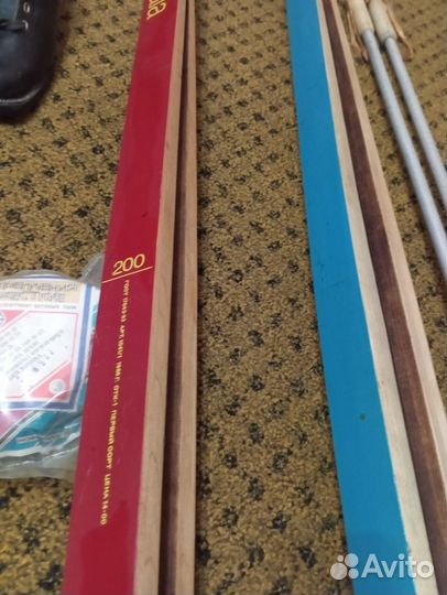 Лыжы, ботинки крепления ретро